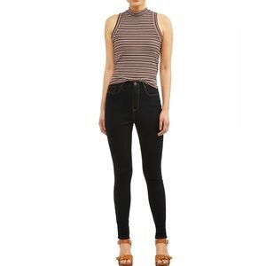 No Boundaries Juniors‎ Dark Wash High Rise Skinny Jeans Size 1